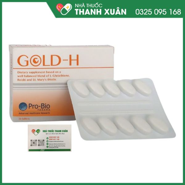 Gold-H - VIên uống hỗ trợ giải độc gan hiệu quả